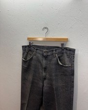 80s Black Dark Wash Levis Jeans W36 L34 Black picture