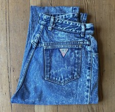 1988-89 Guess Acid Wash Style 1015 Marilyn Jeans 32, Measure 29x26 picture