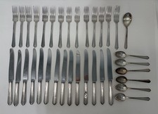 Vintage Holmes & Edwards Youth 1940 Silverplate Flatware Set 35 Pcs Insico picture