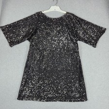 Cato Collection Limited Edition Dress Womens XL Black Sequin Cowl Neck Party picture