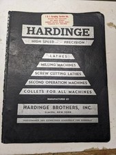 HARDINGE OPERATOR SERVICE MANUAL INSTRUCTION BOOK PRECISION LATHE SHOP TOOL picture