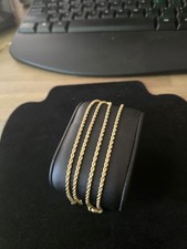10K Hollow Rope Necklace 20