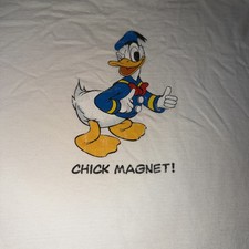 Vtg 90s DISNEY Authentic Clothing Donald Duck Graphic T-shirt sz Xl picture