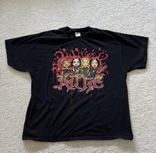 Vintage 2000 Kittie Metal Cartoon Pentagram Spit 2XL Band Tee picture