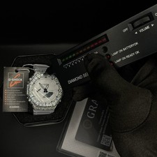 Iced out VVS Moissanite G-Shock GA2100 White Resin Watch - NEXT DAY SHIP picture