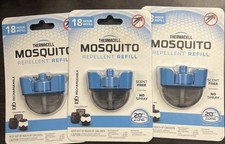 3 x LOT Thermacell Mosquito Repellent Refills 18 Hours ER118 Pack Cartridges picture