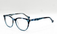 NEW LISA LOEB KNOW ME 206 AZURE TORTOISE AUTHENTIC EYEGLASSES 52-17 picture