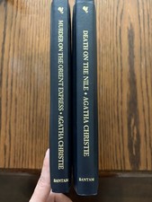 The Agatha Christie Mystery Collection Leatherette Bantam 2 Book Lot picture