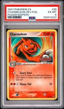 PSA 6 2007 Pokemon EX Power Keepers Charmeleon STAMPED Reverse Holo Foil 28/108 picture