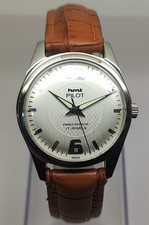 Vintage Hmt Pilot White Dial 17 Jewels Para Shock Mechanical hand winding Watch picture