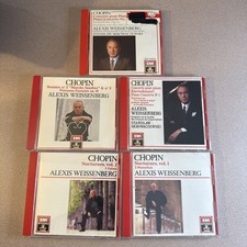 Chopin Alexis Weissenberg EMI Studio 5 CD Lot Nocturnes Sonatas Piano Concertos picture