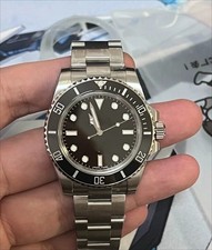 40mm Stainless Steel Watch Case With Band Kit for R No Date Black SUB 2824 3130 picture