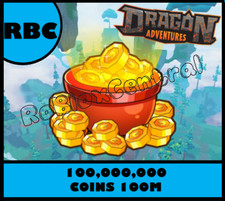 100,000,000 COINS 100M - CHEAP DRAGON ADVENTURES - DA picture
