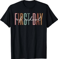 Funny First Day of School Teacher Girls Back to School Women T-Shirt picture