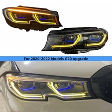 For BMW 3 Series G20 G21 17-22 LED Headlight Upgrade Laser dual DRL White&Yellow picture