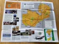 Vintage Zambia Tourist Map Zambia National Tourist Board Folded Brochure Africa picture