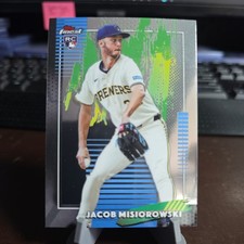 2025 Topps Finest Rookie Jacob Misiorowski #23 common Milwaukee Brewers picture