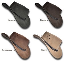 【oZtrALa】Hat Suede LEATHER Cowboy Outback Men Women Australian new FLINDERS HL32 picture