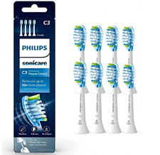 8-Pack Genuine Philip C3 Premium Plaque Control Brush Heads C3-White-HX9044/17 picture