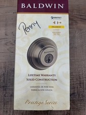 Baldwin Prestige Series Round Deadbolt SmartKey Slate finish, 93800-008 380 RDB picture