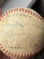 Preacher Roe Autographed Baseball Multiple Signatures picture