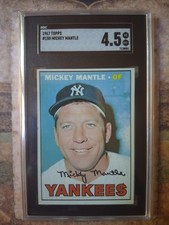 1967 Topps Mickey Mantle #150 SGC 4.5 New York Yankees HOF picture