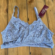Adored by Adore Me Blythe Bralette Adjustable Blue size XL - NEW picture
