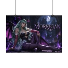 Morrigan Sexy Fantasy Woman Poster Succubus Girl Gothic Wall Art Bedroom Decor picture