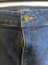 NYDJ Womens Blue Jeans Marilyn Straight Sz 16 Dark Wash EUC picture