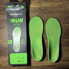 NEW SUPERFEET RUN Support Arch - High Insole Max M 7.5-9 / W 8.5-10 size D picture