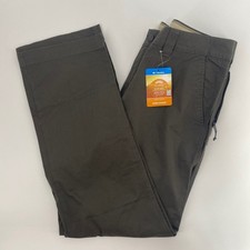 NEW Columbia Flex ROC Pant Mens 34x30 Brown Gray Straight Leg Omni Shade Outdoor picture