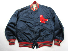 Vtg 60s 70s Boston Red Sox Satin Dugout Jacket Ted Danson Cheers Autograph Sz 40 picture