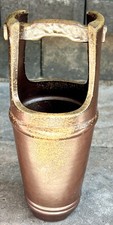 Vintage Japanese Bizen Ware Tsurube Ikebana Vase Signed Goma Pottery 9” picture