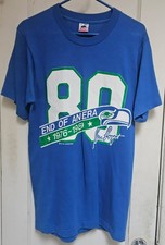 vtg 1989 Seattle Seahawks Steve Largent Retirement Shirt Sz M Logo7 jerzees picture