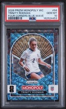 2026 Prizm World Cup Trinity Rodman PSA 10💎BLUE Wave Prizm Monopoly📈POP 1 picture
