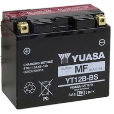 Yuasa AGM Battery - 12V - 10ah - .YT12B-BS - .52 Liter YUAM6212B picture