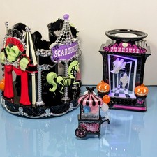 3 pc Halloween 2026 Circus Luminary Funhouse Pedestal Carnival Bath & Body Works picture
