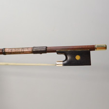 Antique Violin Bow c.1885–1900 Saxon/Bohemian – Pernambuco, Copper Mounted, 55g picture