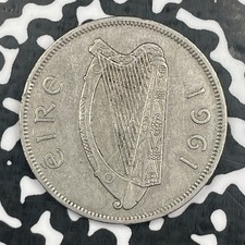 1961 Ireland 1/2 Crown Mule Lot#JM2149 KM#17 picture