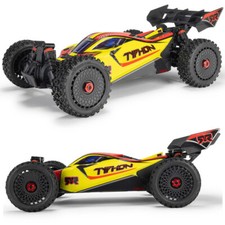 ARRMA ARA4206V4T2 1/8 TYPHON MEGA 665 4X4 RTR Brushed Buggy, Yellow picture