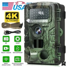 4K Trail Camera 36MP Wildlife Hunting Night Vision Motion Waterproof Cam picture