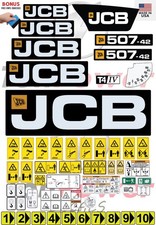Fits JCB 507-42 (TIER 4) Decal Kit-Telescopic forklift 3M VINYL/FREE SHIPPING picture
