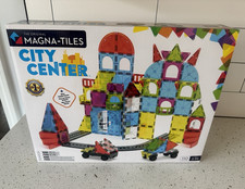MAGNA-TILES City Center 110-Piece Magnetic Building Set, City Theme picture