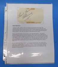 RARE Vintage 1 of 1 Basketball 10 Autograph Collection owned by HOF Warren Cote picture