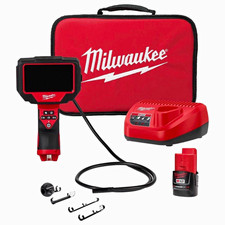 Milwaukee M12 M-SPECTOR 360 4ft 10mm Semi-Rigid LCD SD Photo/Video Zoom picture