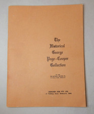 Australian Historical George Page-Cooper Art Collection Auction Catalogue  1967 picture