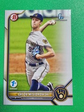 2022 Bowman Draft 1st Edition #BD-132 Jacob Misiorowski 1st rookie Brewers rc picture