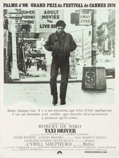 1976 TAXI DRIVER VINTAGE MOVIE POSTER PRINT FRANCE 36x27 9 MIL PAPER picture