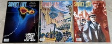 3 x Soviet Life Magazines Haley's Comet Lenin picture