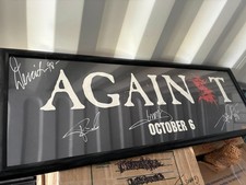 Signed Sepultura Against Album Release Poster picture